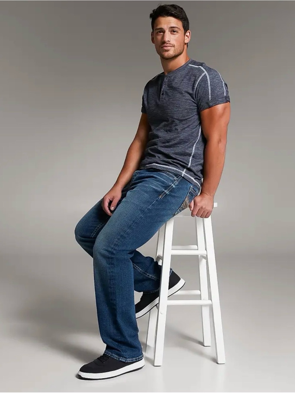 BKE Tyler Straight Stretch Jeans 36XL.